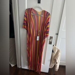 Luli fama long caftan cover up
